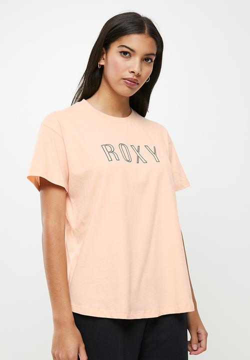 Roxy - Red sunset keyline 3 tee - rosette pink
