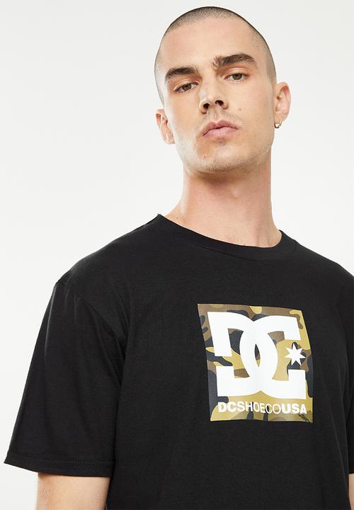 DC - Dc square star fill short sleeve - black