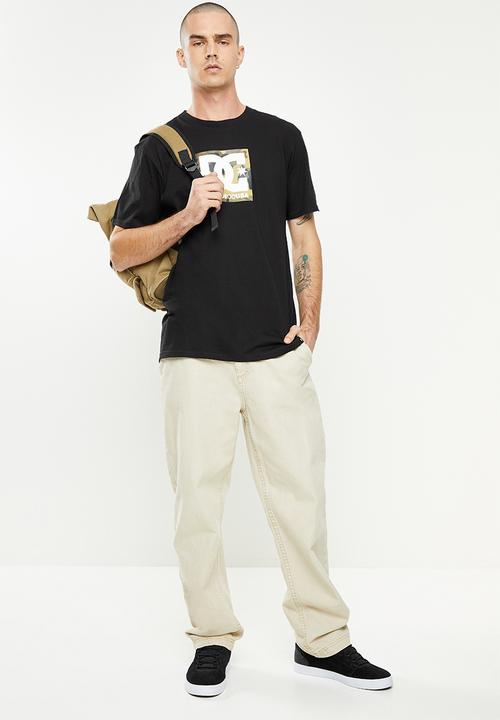 DC - Dc square star fill short sleeve - black