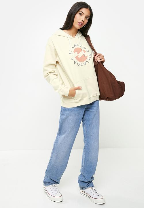 Billabong  - Faded in the sun pullover hoodie - antique white