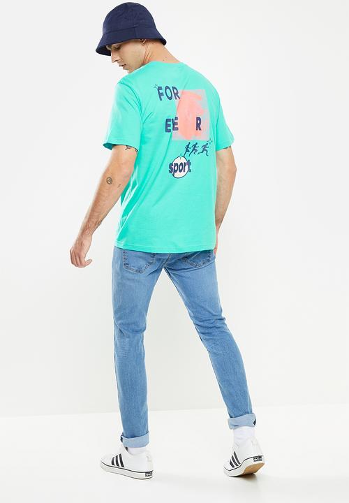 adidas Originals - originals forever sports short sleeve t-shirt - semi mint rush