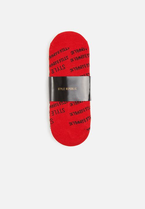 STYLE REPUBLIC - 3-Pack branded secret socks - multi