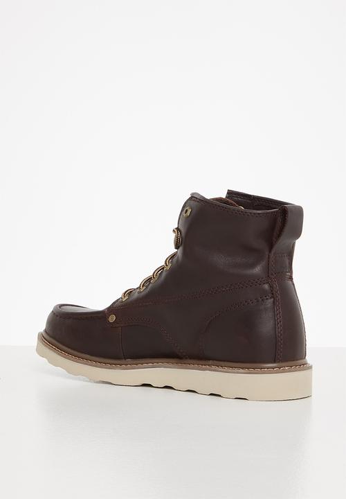 Cat Footwear - Glenrock mid boot - deep mahogany