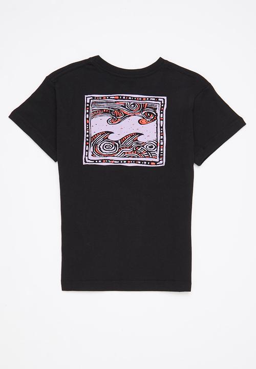 Billabong  - Crayon wave short sleeve - black