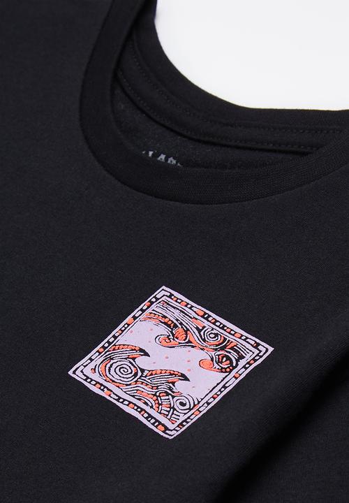 Billabong  - Crayon wave short sleeve - black