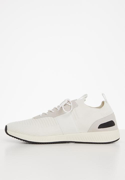 POLO - Polo side flash knit snkeaer - off white