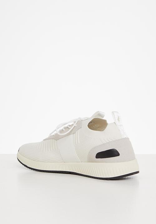 POLO - Polo side flash knit snkeaer - off white