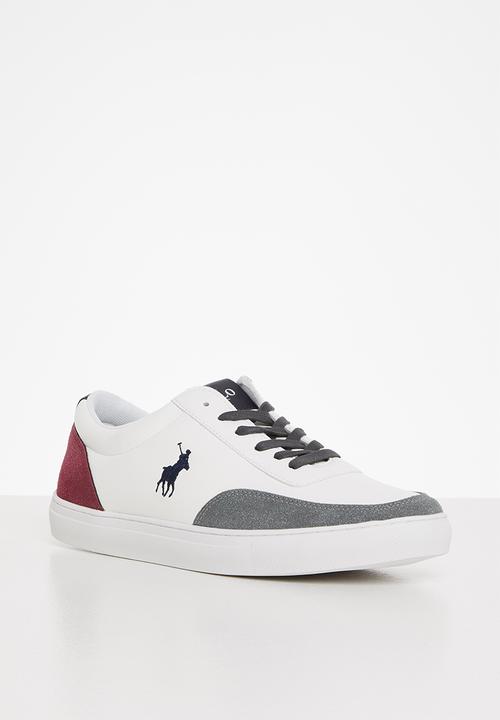 POLO - Contrast sneaker - burgundy & white