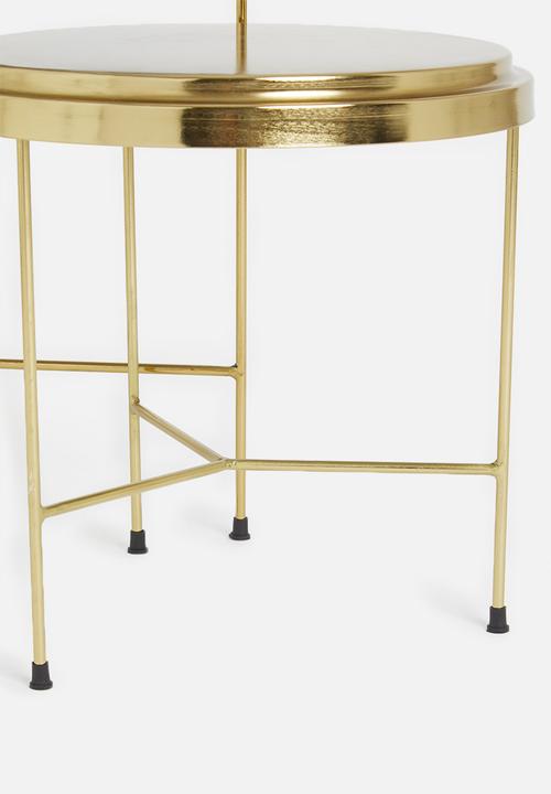 Sixth Floor - Metallic nested tables - gold