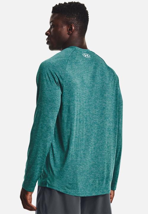 Under Armour - UA Tech™ Long Sleeve Tee - Cerulean & white