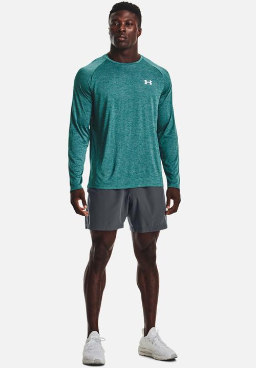 Under Armour - UA Tech™ Long Sleeve Tee - Cerulean & white