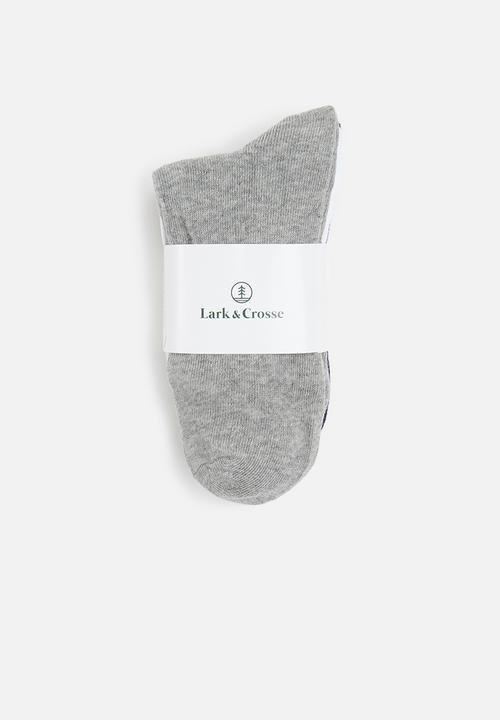 Lark & Crosse - 3 Pack branded ankle socks - multi 