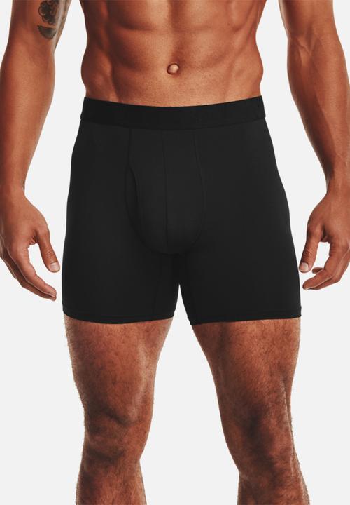 Under Armour - UA Tech™ Mesh 6" Boxerjock® – 2-Pack - Black/Blk