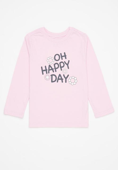 Pop Candy - 2 pack printed tee - blue & pink