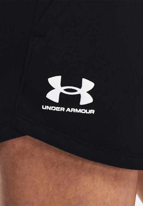 Under Armour - Rival fleece short - black & white