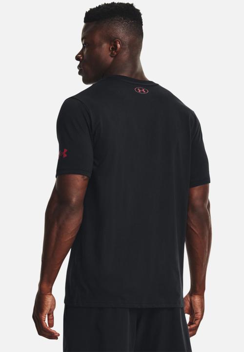 Under Armour - UA Project Rock Brahma Bull Short Sleeve Tee - Black & Red