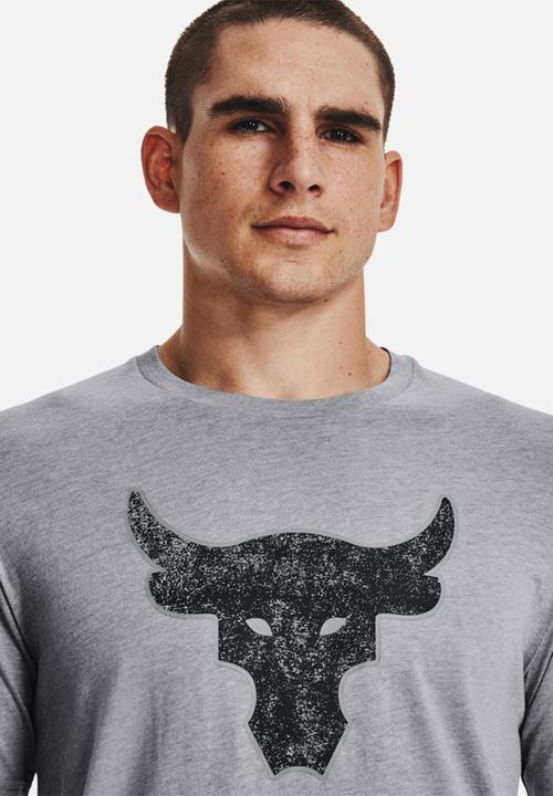 Under Armour - Project Rock Brahma Bull Short Sleeve Tee - Steel light heather