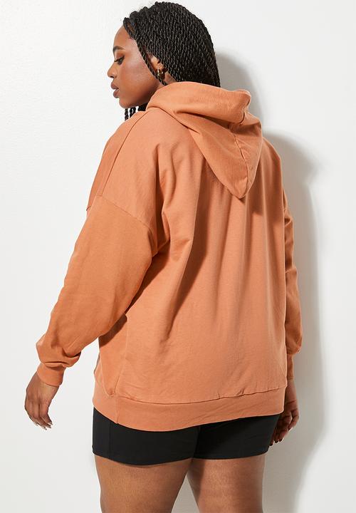 Superbalist - Longline hoodie - baked clay