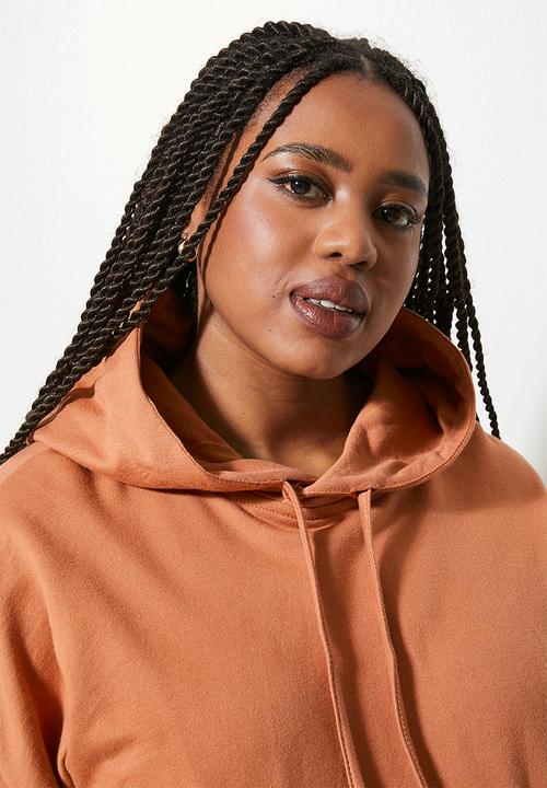 Superbalist - Longline hoodie - baked clay