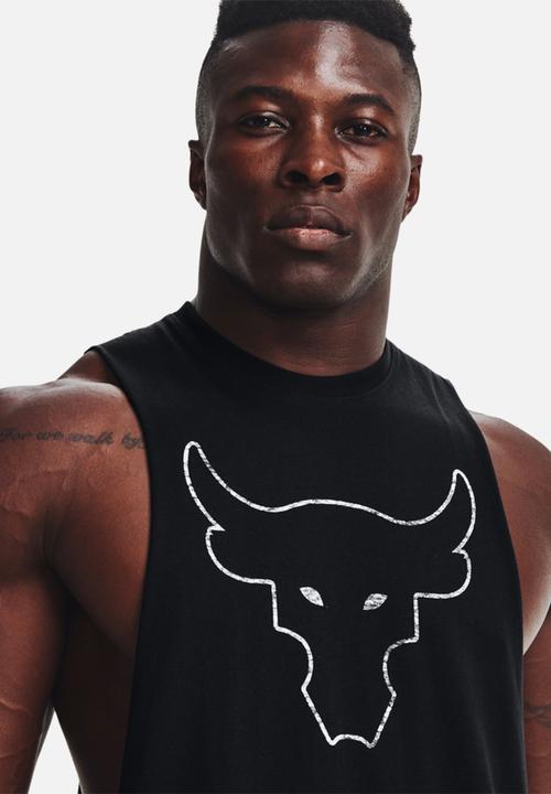 Under Armour - UA  Project Rock Brahma Bull Tank - Black/Wht