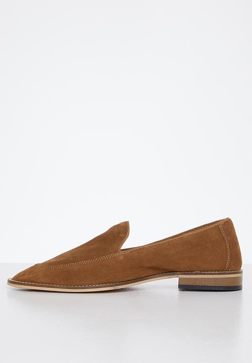 Lark & Crosse - Paul suede slip-on loafer - tan