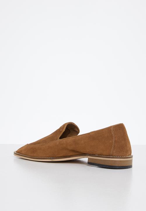 Lark & Crosse - Paul suede slip-on loafer - tan