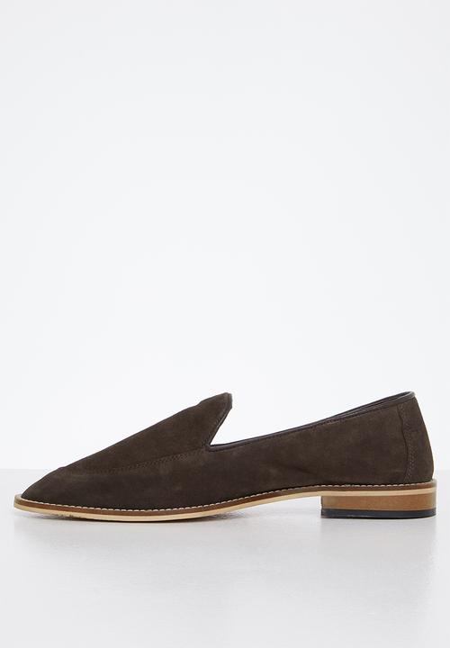 Lark & Crosse - Paul suede slip-on loafer - brown