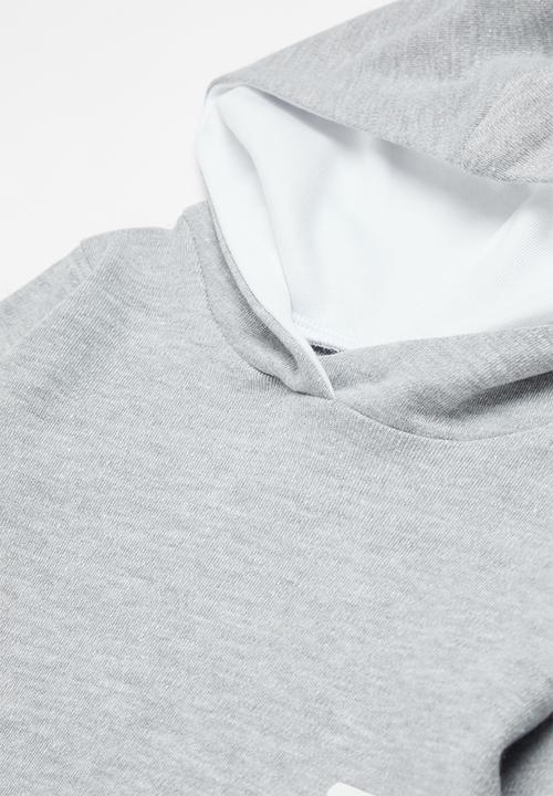 Little Lumps - Hooded babygrow tiny human - grey