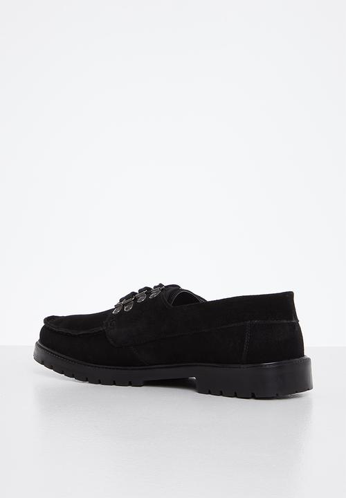 Lark & Crosse - Baker suede shoe - black