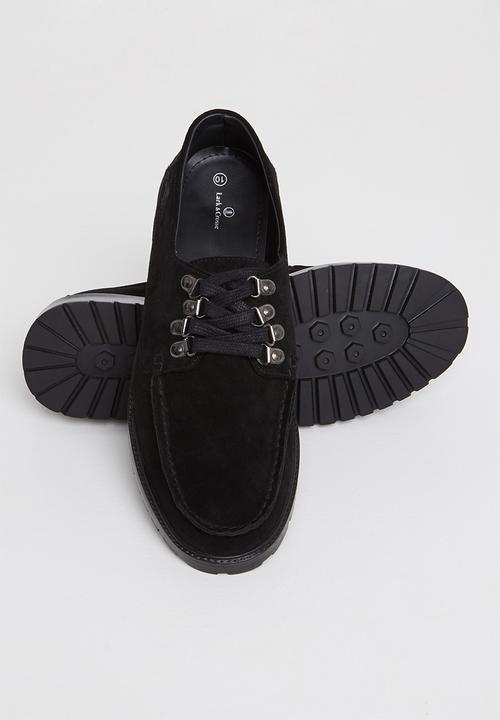 Lark & Crosse - Baker suede shoe - black