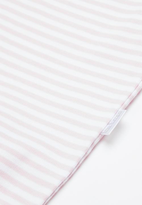 Little Lumps - Stripey babygro - pink & white 