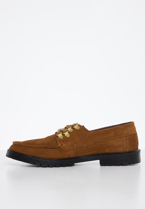 Lark & Crosse - Baker suede shoe - tan
