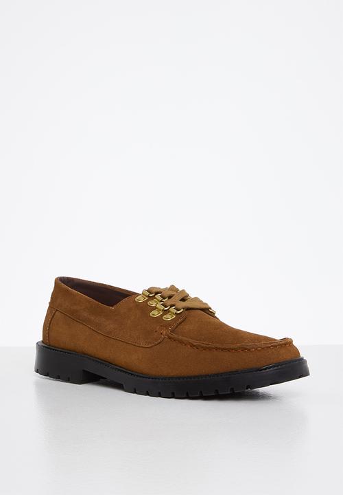 Lark & Crosse - Baker suede shoe - tan