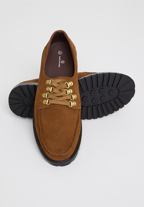 Lark & Crosse - Baker suede shoe - tan