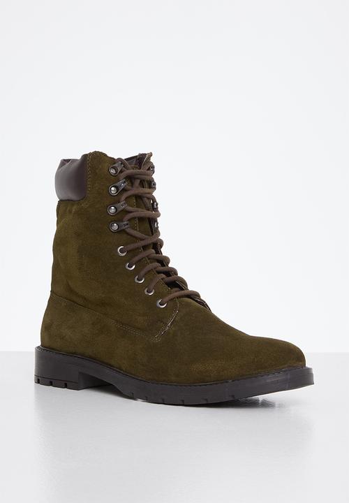 Lark & Crosse - Fred suede boot - khaki