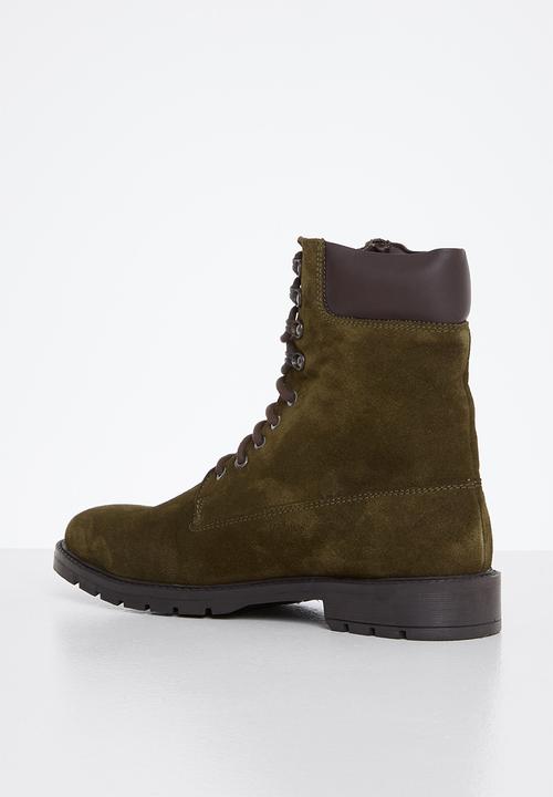 Lark & Crosse - Fred suede boot - khaki