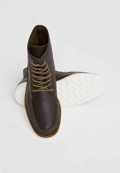 Lark & Crosse - Joey leather lace up boot - brown