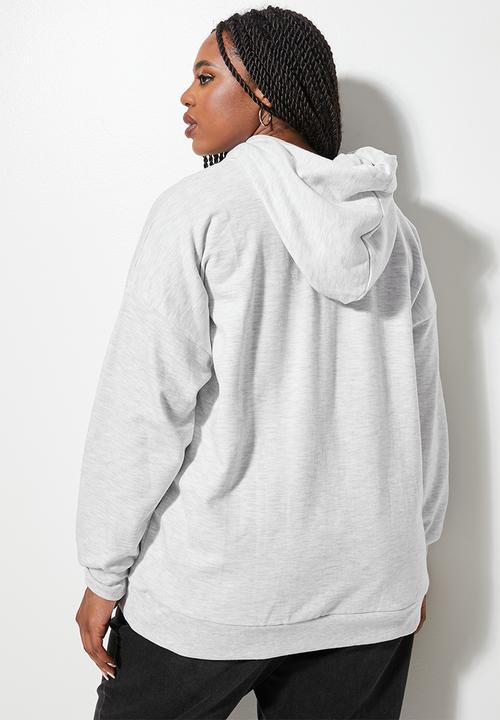Superbalist - Longline hoodie - ice melange