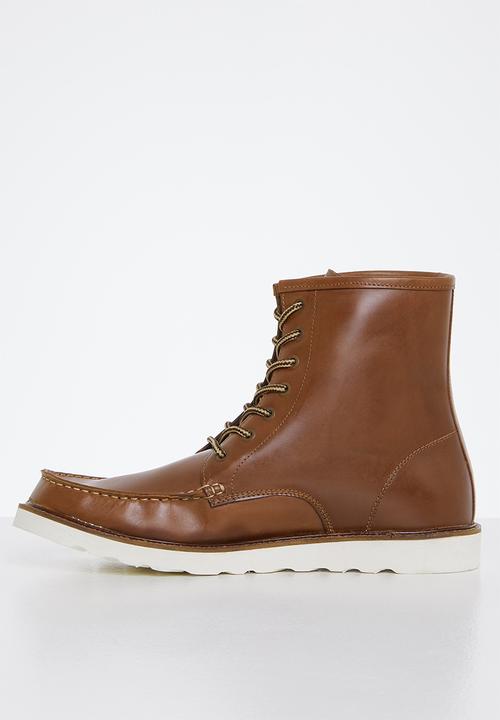 Lark & Crosse - Joey leather lace up boot - tan