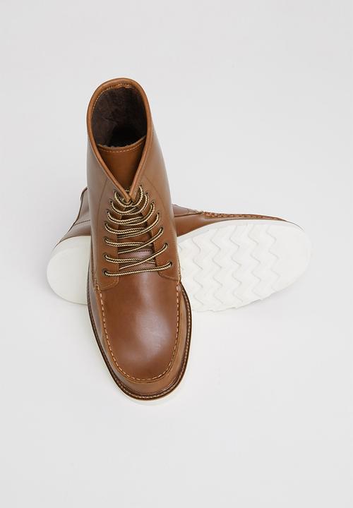 Lark & Crosse - Joey leather lace up boot - tan