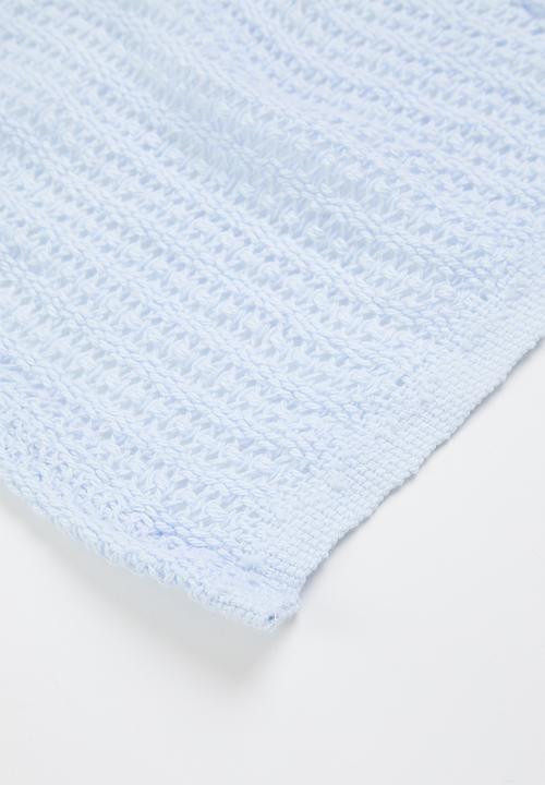 Little Lumps - Cellular blanket - blue