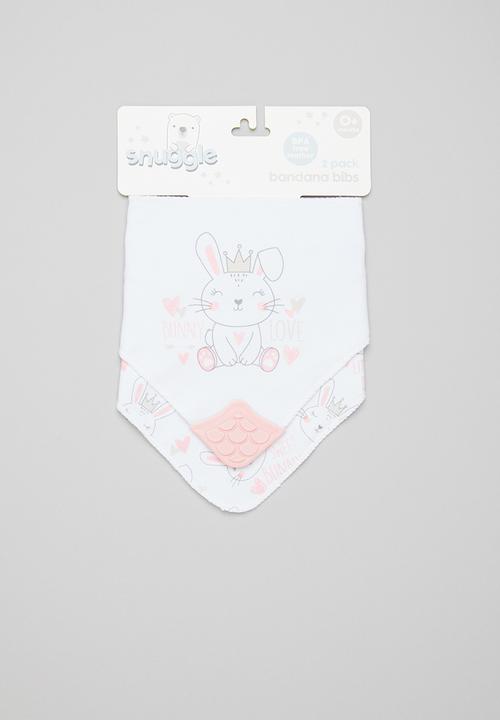 Character Group - Bunny bandana bibs - white