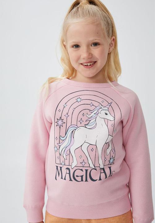Cotton On - Mila crew - marshmallow/unicorn