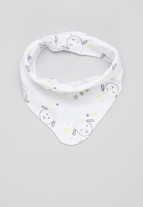 Character Group - Sheep bandana bibs - white/grey