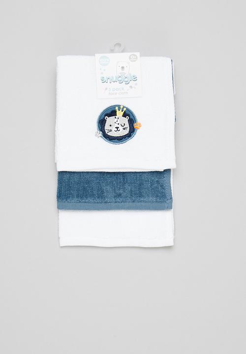 Character Group - 3-Pack face cloths - white/blue