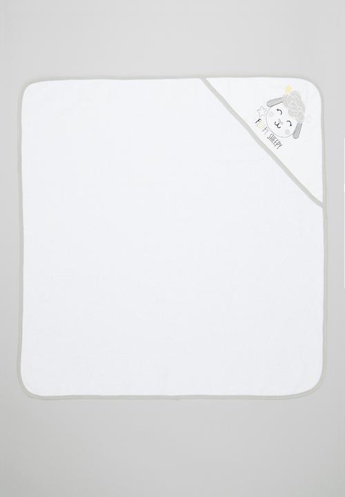 Character Group - Sheep hooded towel - white/grey