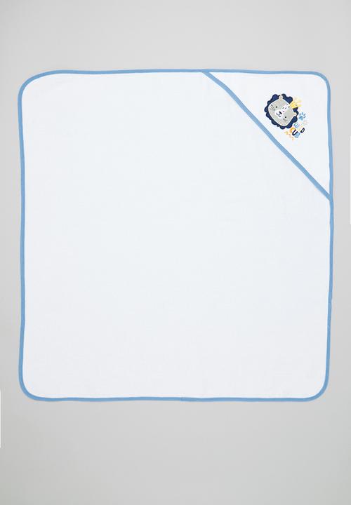 Character Group - Wild cub hooded towel - white