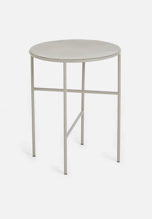 Sixth Floor - Metal side table - grey