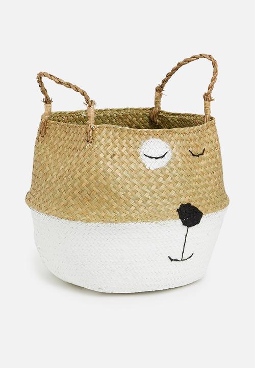 Sixth Floor - Wink storage basket - natural & white