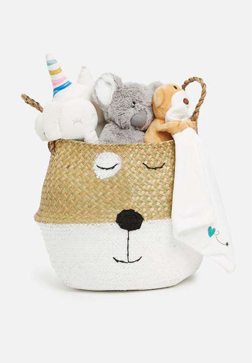 Sixth Floor - Wink storage basket - natural & white